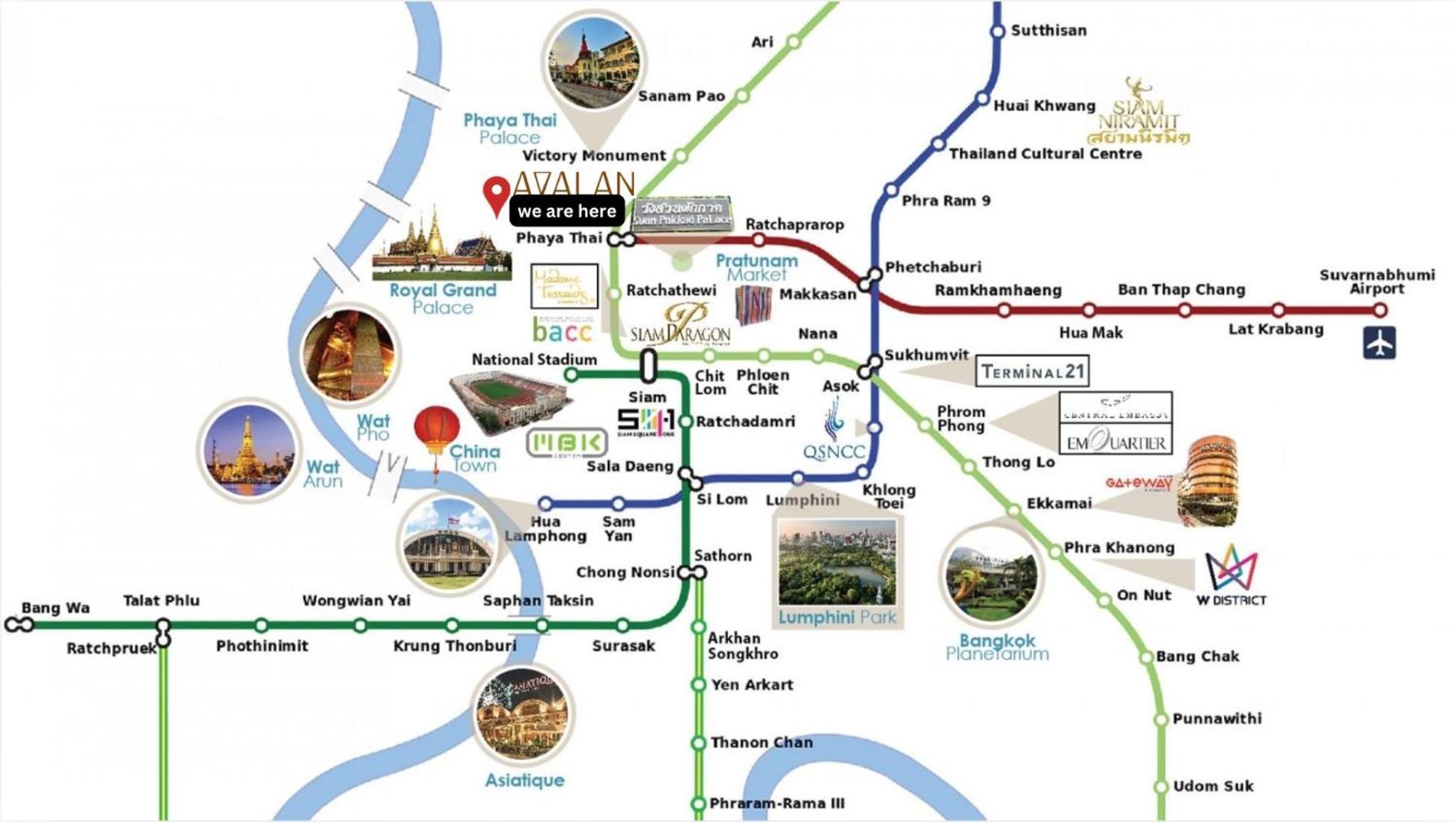 Avalan Phayathai Airport Link Bangkok Extérieur photo